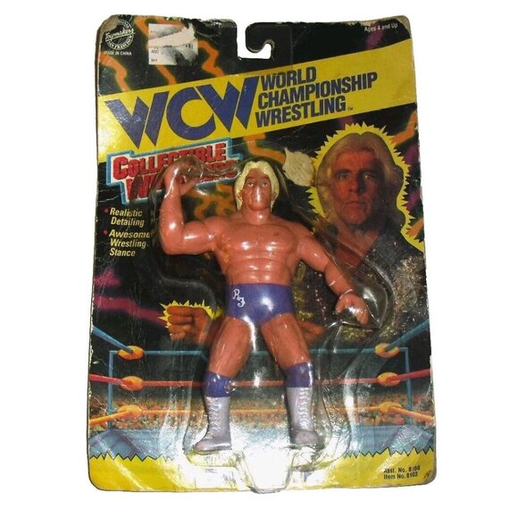 Ric Flair Nature Boy WCW Vintage 90s 1994 Toymakers Action Figure Purple Trunks - Picture 1 of 2